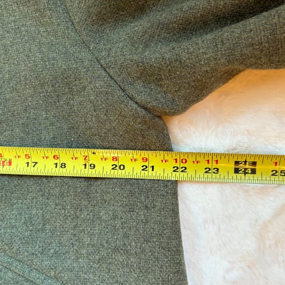 Gap Women's 100% Wool Olive Green Tweed Jacket, Size: L - Picture 12 of 16